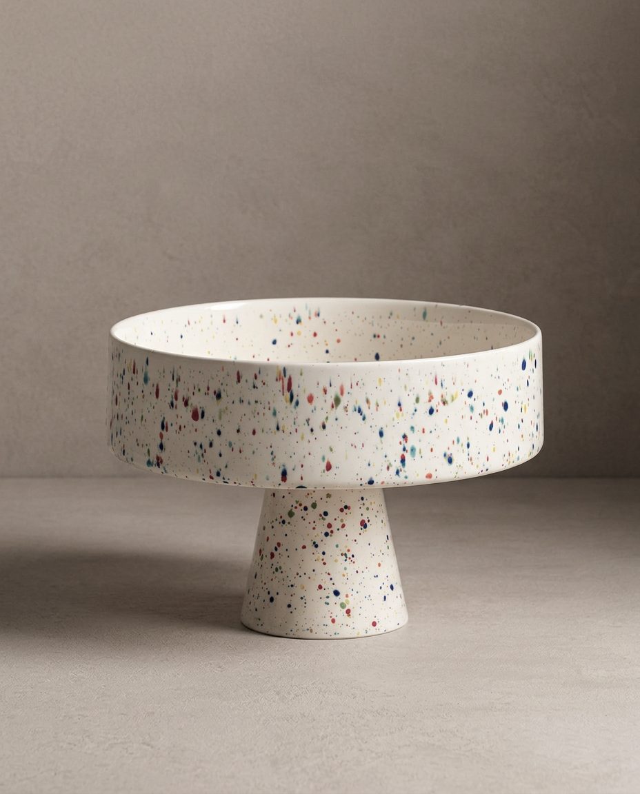 New 26cm white party fruit bowl