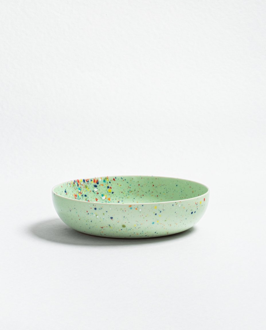 New Party Pasta Plate 21cm Green