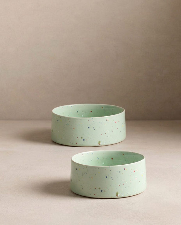 New Party Pet Bowl 16.5cm Set 2 Green