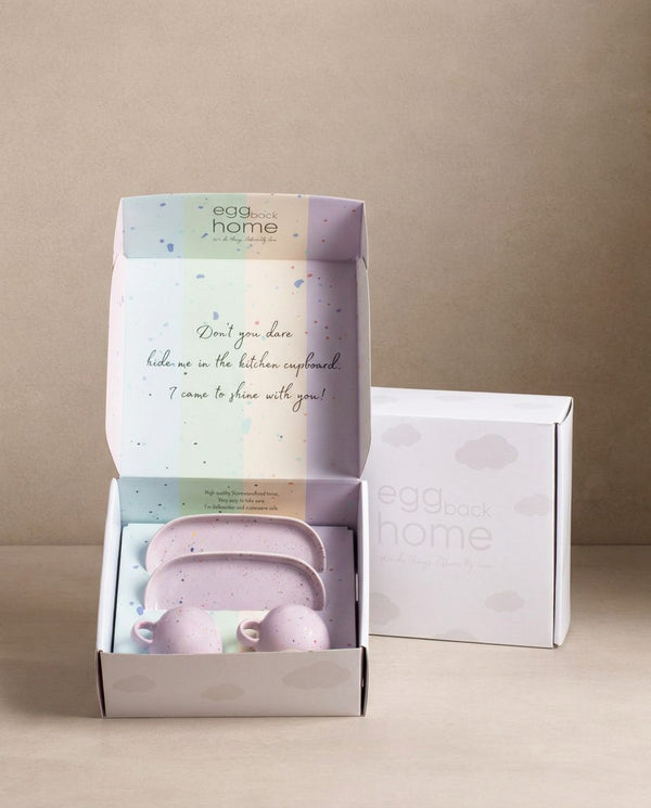 New Party Set 2 Mugs + 2 Mini Trays