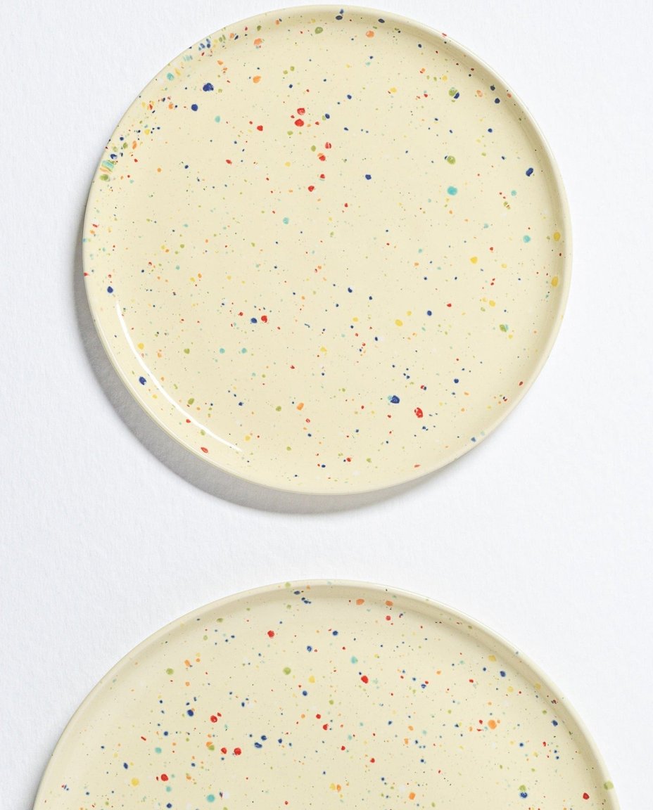 New Party Salad Plate 22cm Yellow