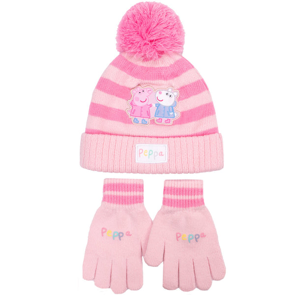 Ensemble bonnet et gants – Peppa Pig Children's Winter Set