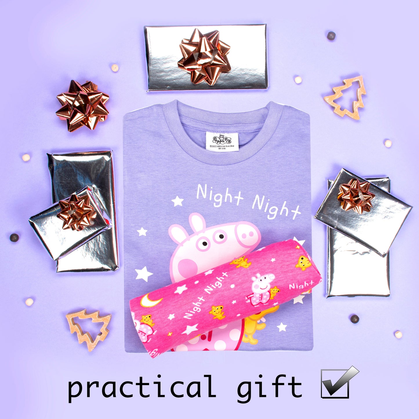 Peppa Pig Personalized Pyjamas - Pink & Purple