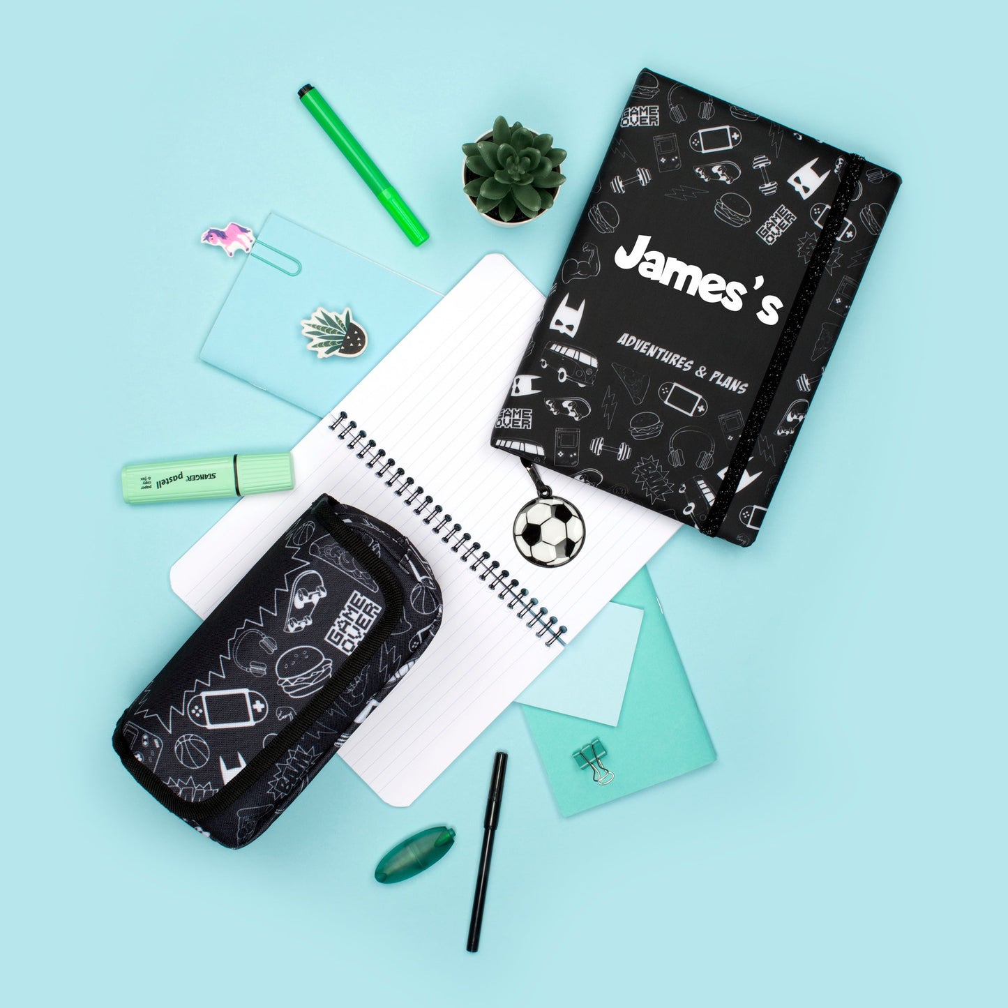 Personalized Notebook - Monochrome Boy