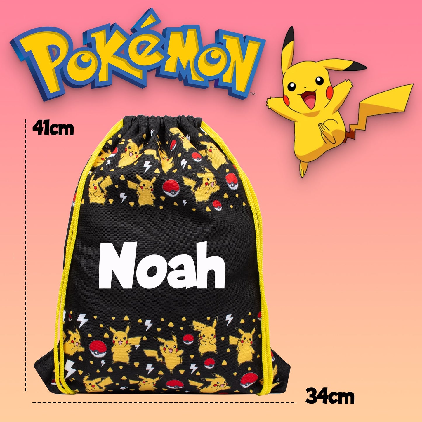 Sac à cordon – Pikachu