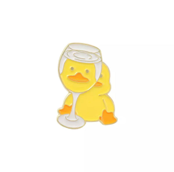 Pins Canard Verre