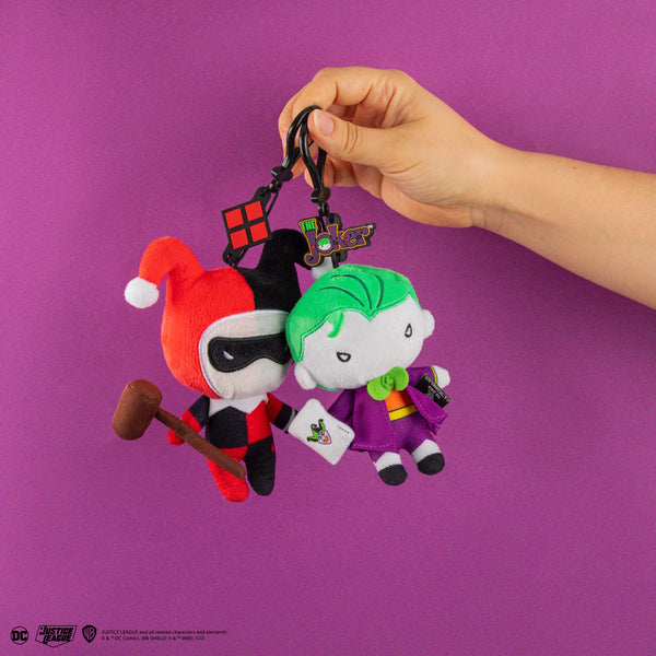 Harley Quinn and Joker Plush Keyring