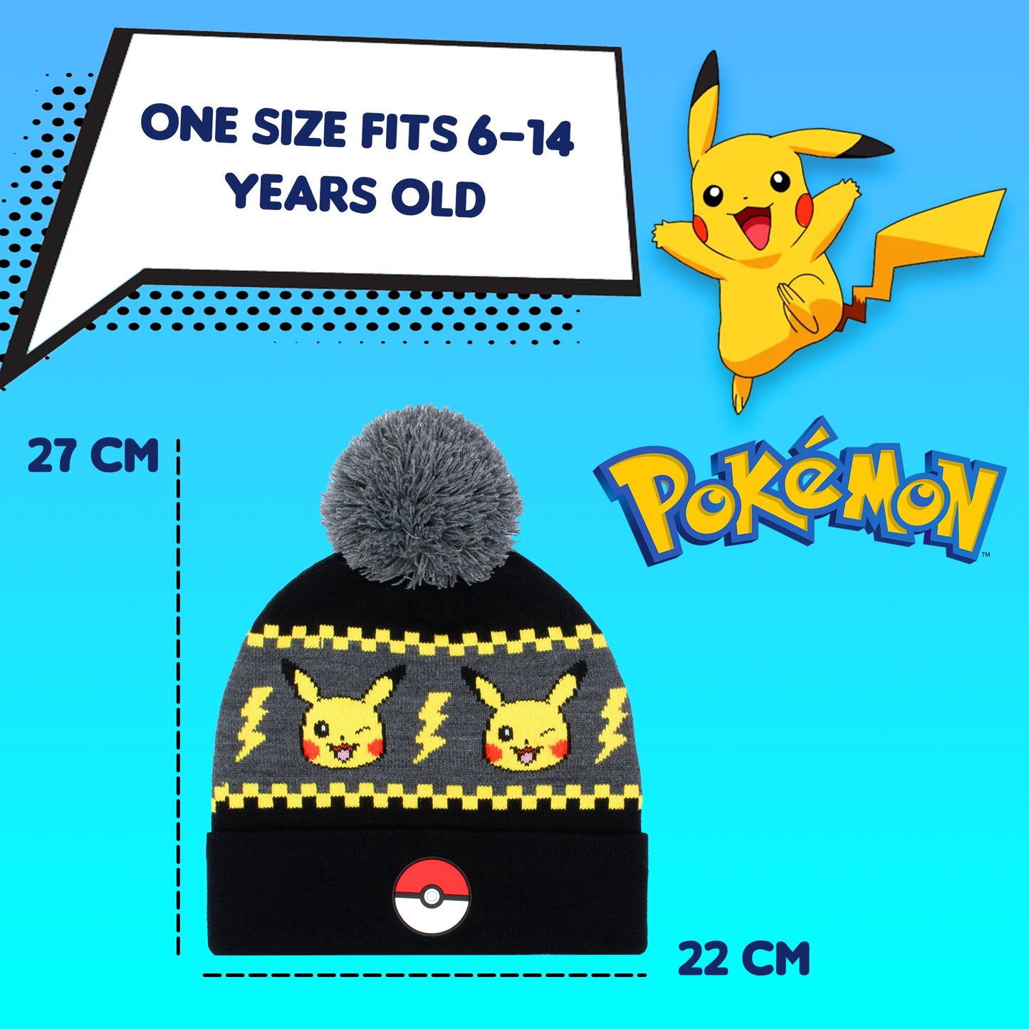 Pikachu Hat & Gloves Set