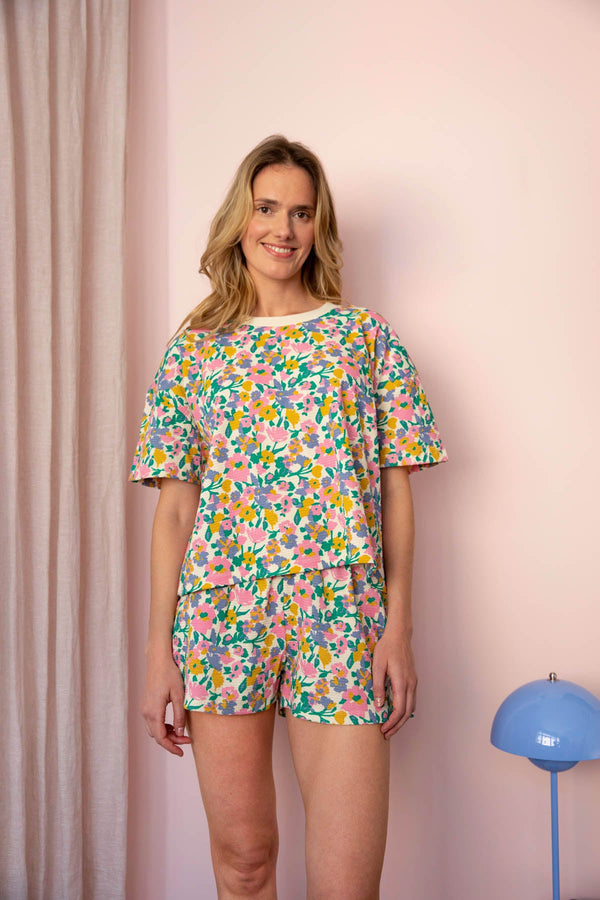 Pastel Bloom Waffle Pyjamas - Hindbag x WAJ
