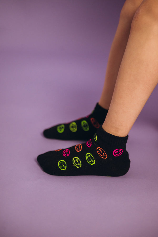 Sneaker smileys black (set of 3)