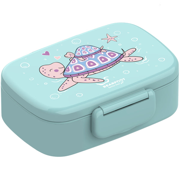 Children's Lunchbox with Compartments, Lightweight & Leakproof - Turtle