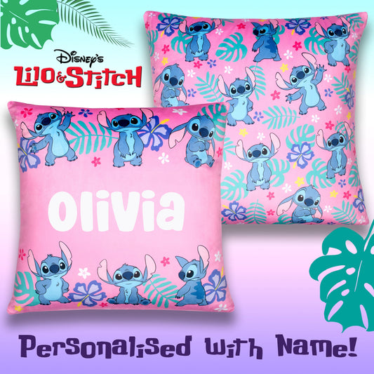 Disney Stitch Coussin Cover 44 x 44 cm Super Soft Pillow Case Gift fille Bedroom Home Décor