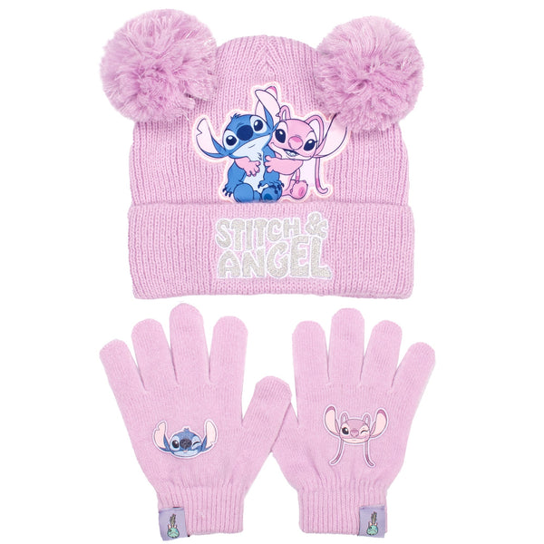 Ensemble bonnet et gants – Disney Lilo & Stitch Winter Set for Girls
