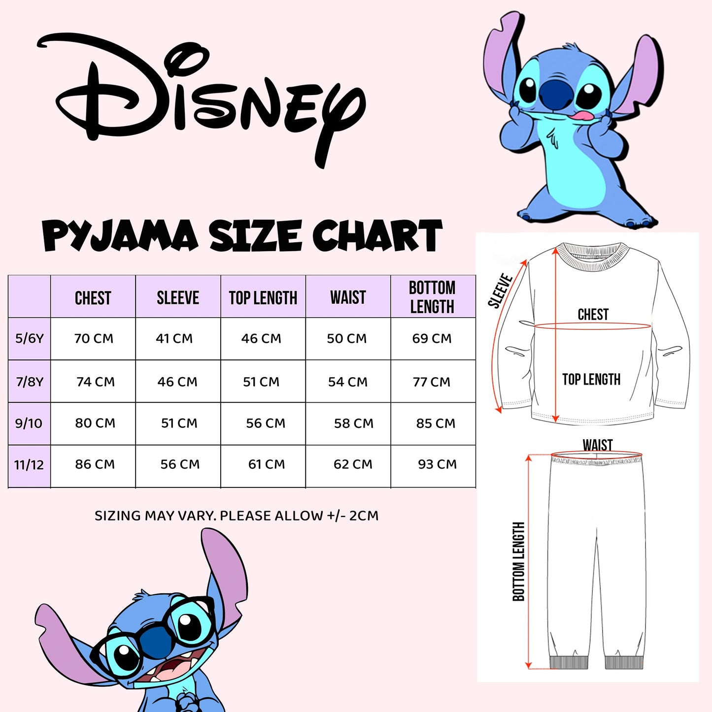 Disney Stitch Christmas Personalized Pyjamas