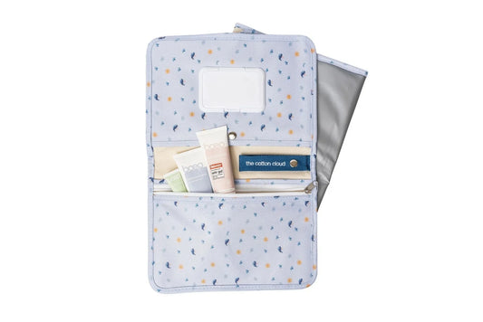 Diaper bag with integrated changing mat