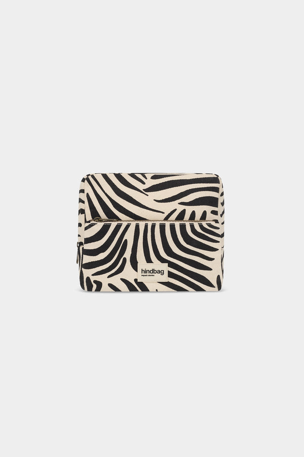 Alix XL Ecru Zebra Toiletry Bag