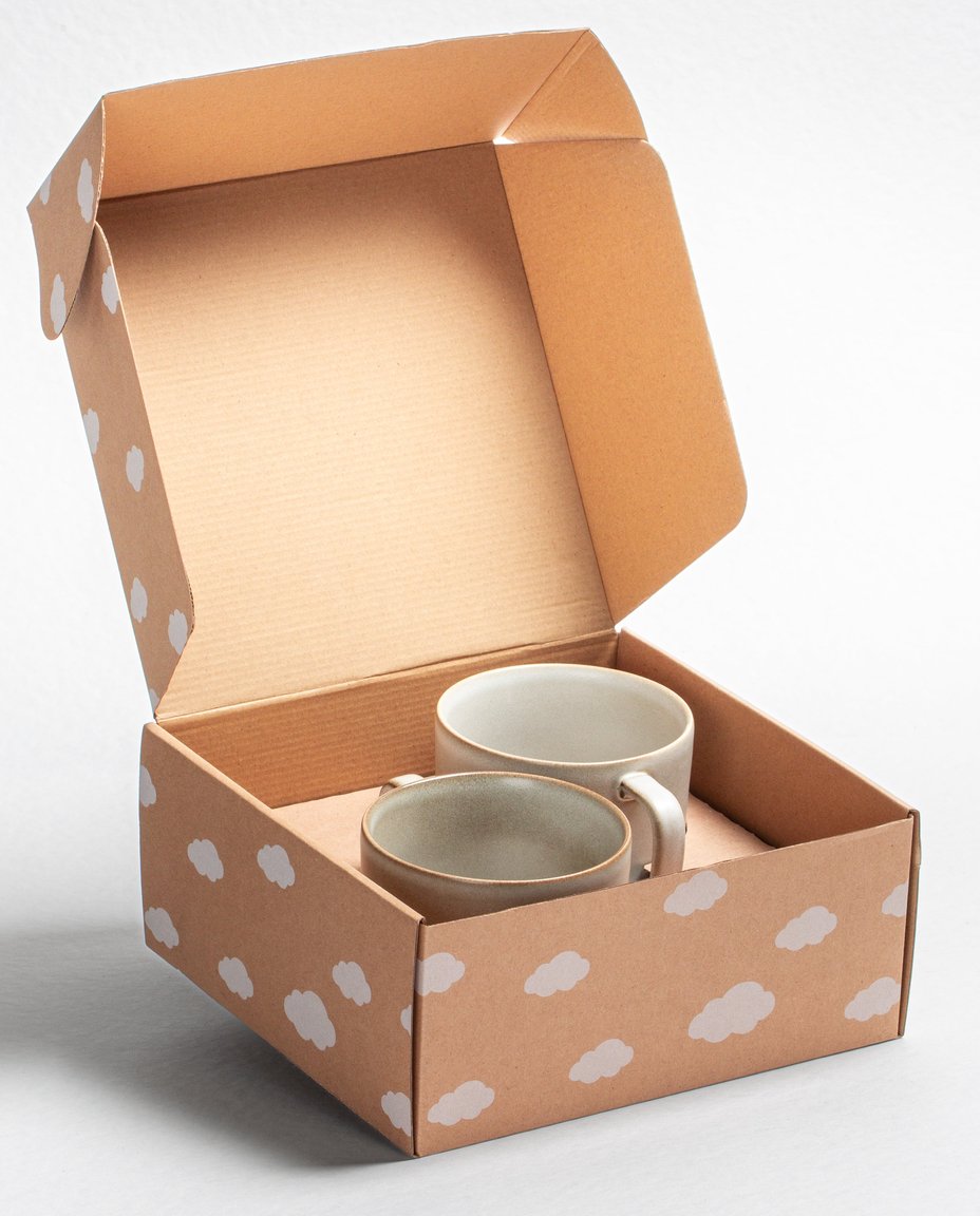 Ensemble Couple’s Quotes Terra – 2 tasses en grès 450 ml