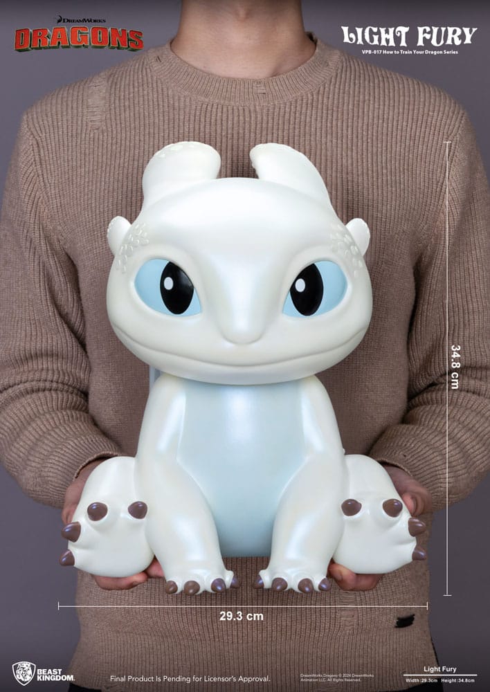 vpb 017 how to train your dragon series vinyl functional figurines light fury