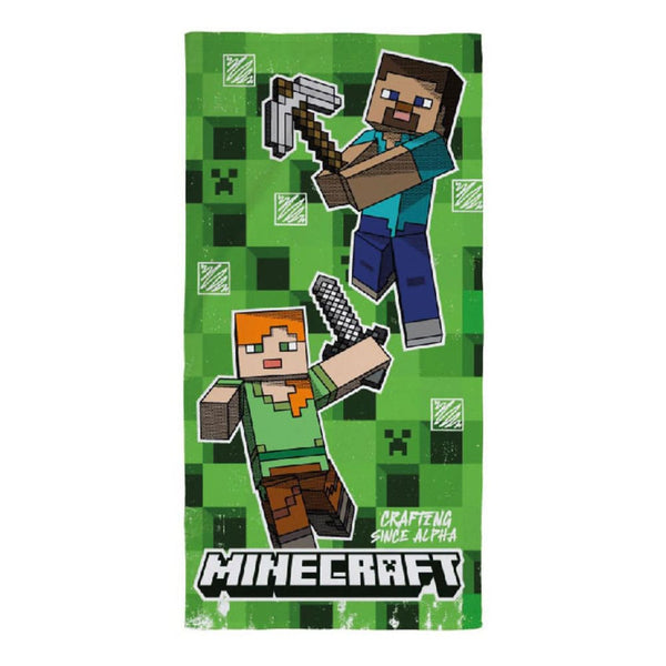 Minecraft Bath Towel - Crafting Since Alpha