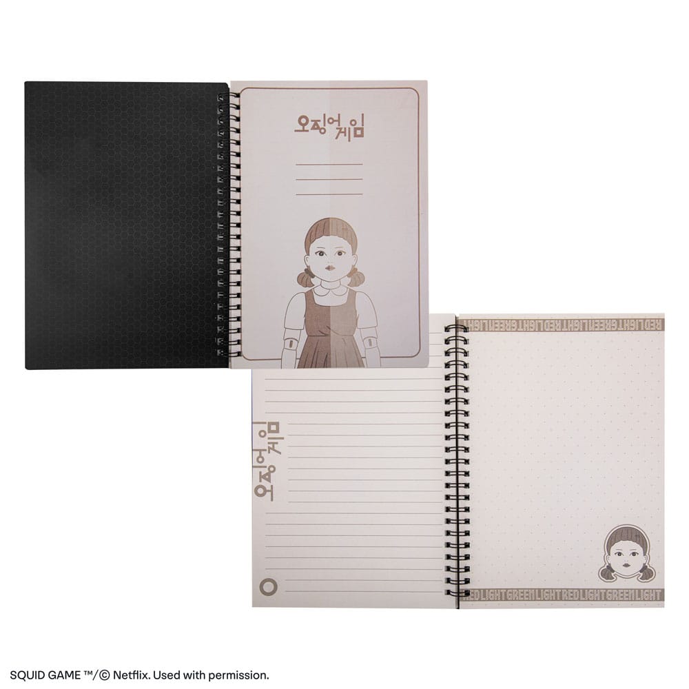 Squid Game Notebook - Red light, green light