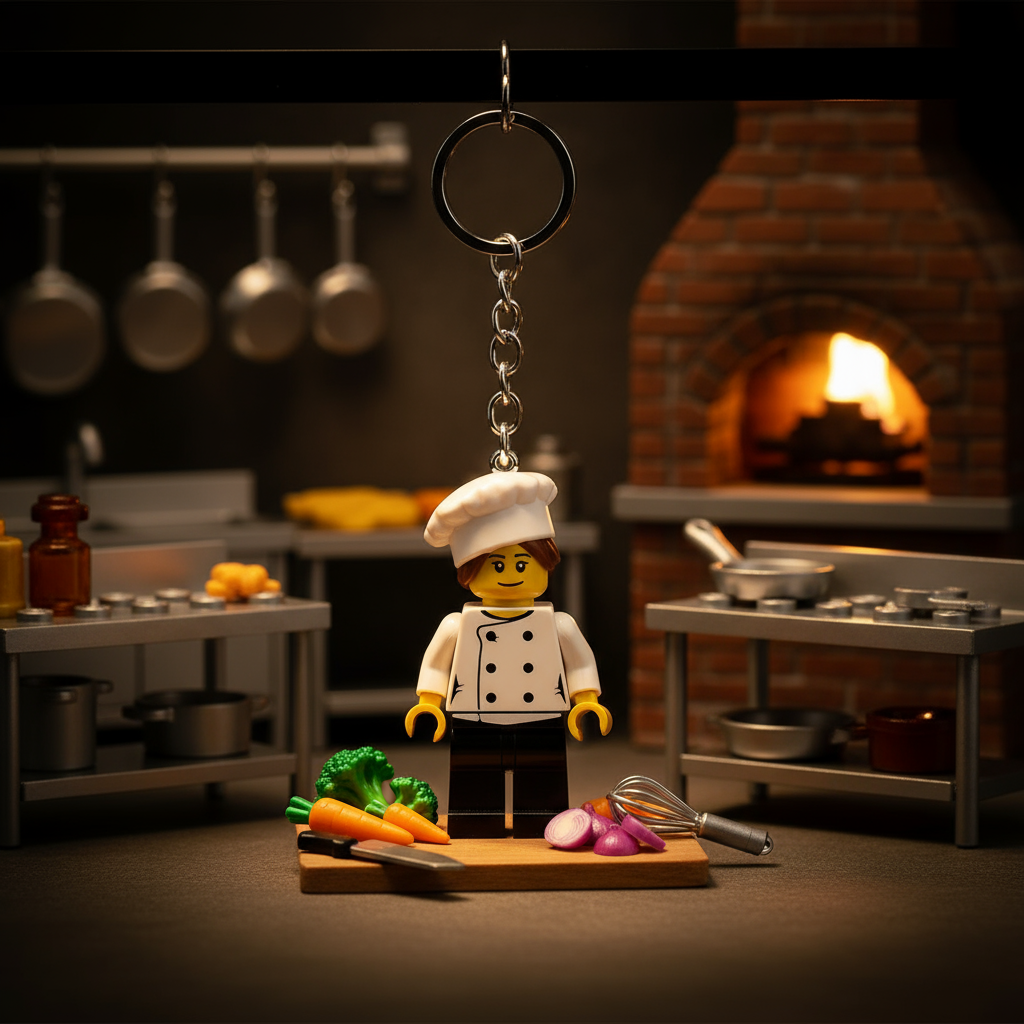 LEGO Light-Up Keychain - Chef