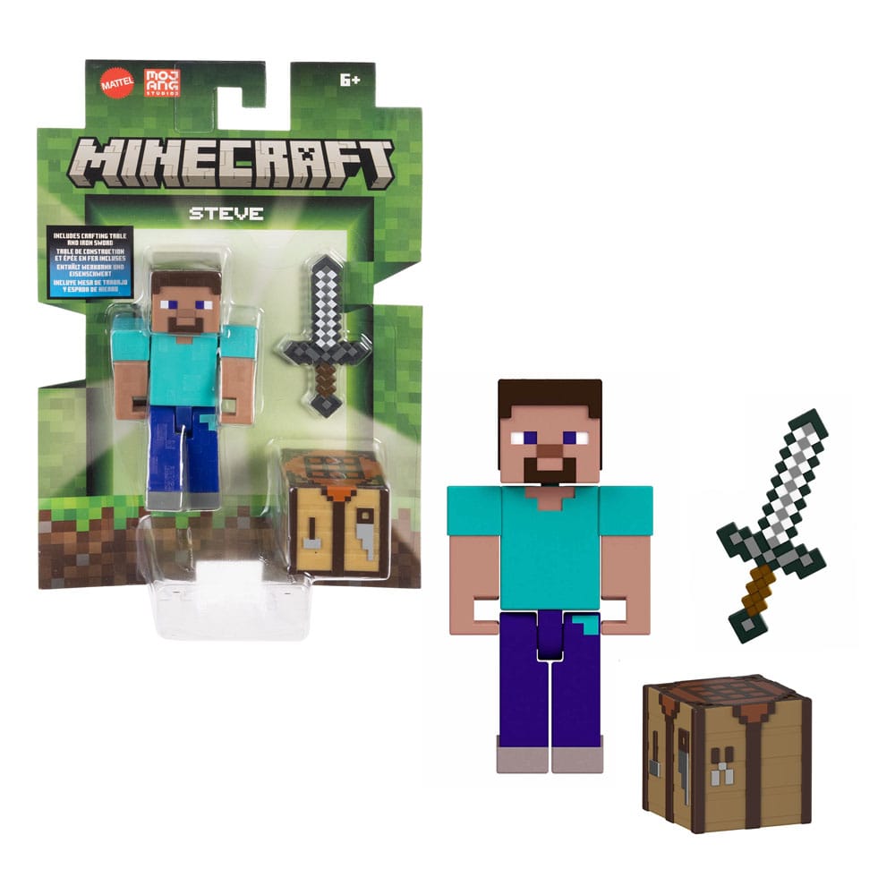 figurine minecraft steve mattel