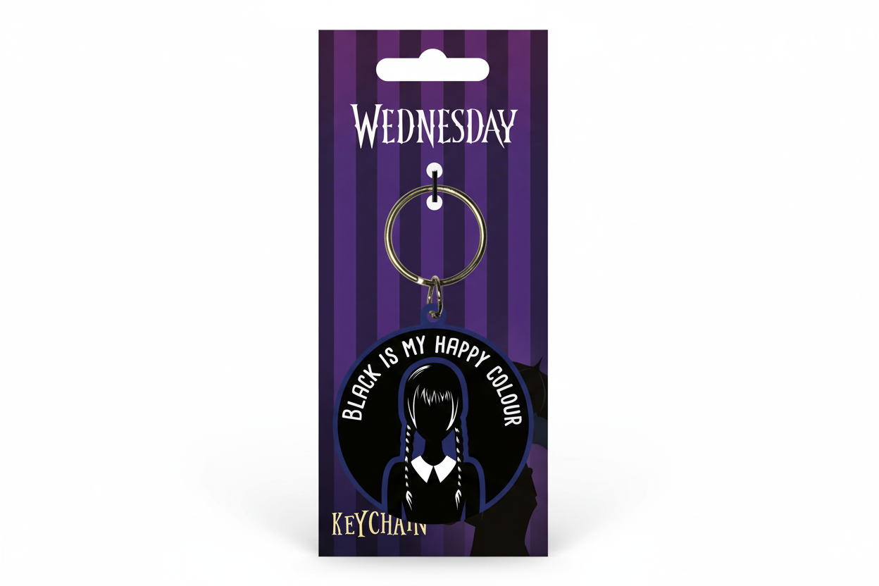 Wednesday Keychain - Happy Color