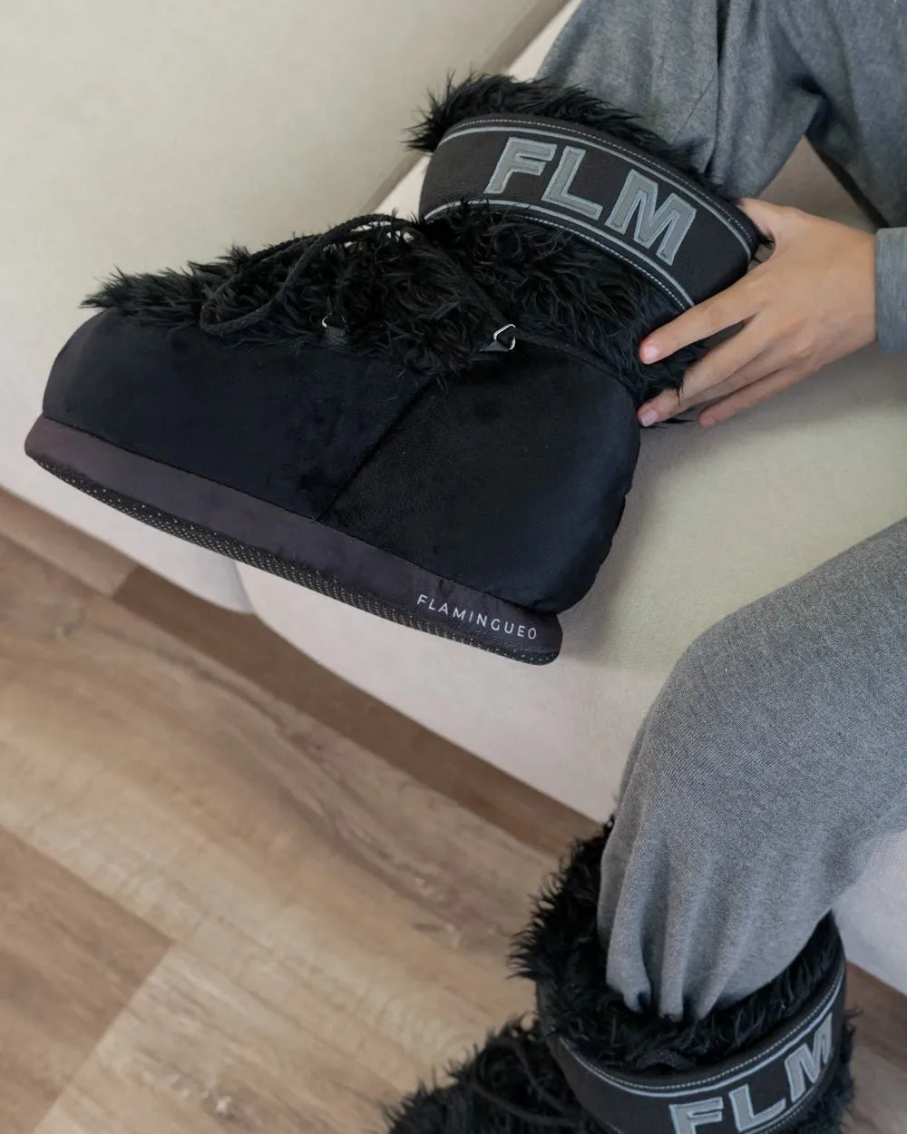 Zapatillas de andar por casa - YETIS BLACK