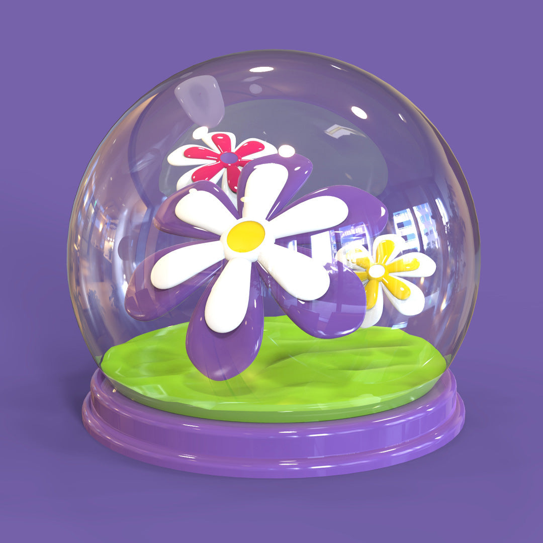 Yellow flower key door