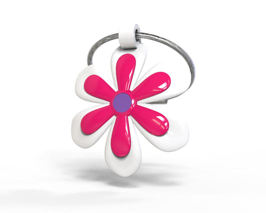 Pink flower key door