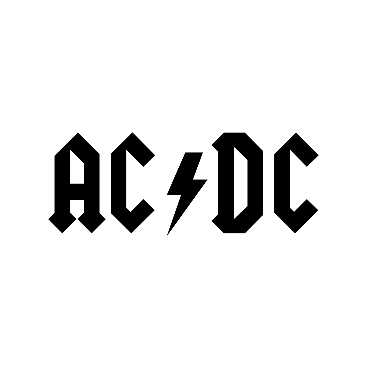 Logo van AC/DC