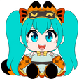 Peluche Miku x Garfield