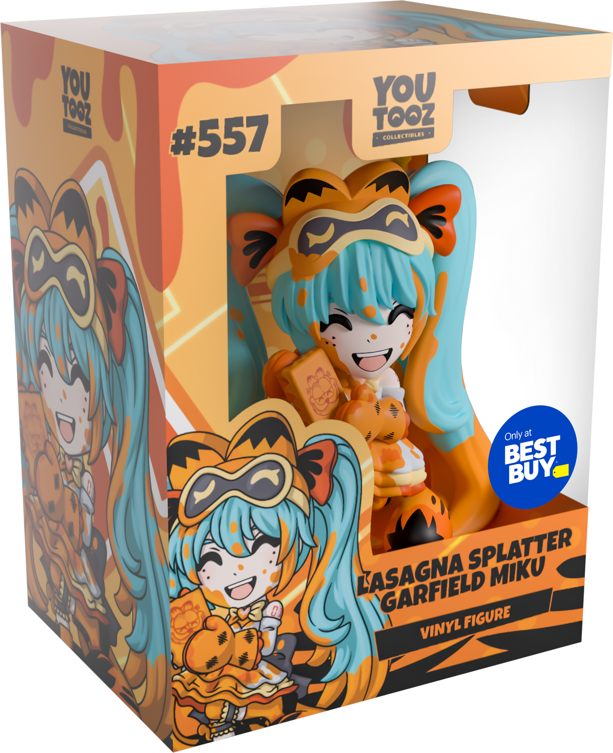 Lasagna Splatter Garfield Miku