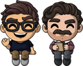 Figurines Monitor Buddiez Scott the Woz & Jerry Attricks