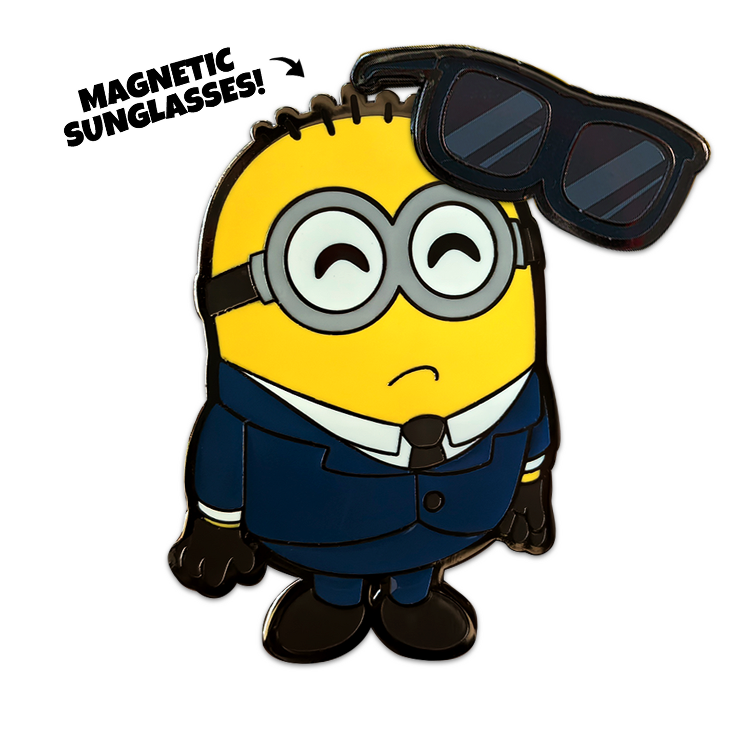 Sunglasses Suit Minion Pin