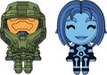 Figurines Monitor Buddiez The Master Chief & Cortana