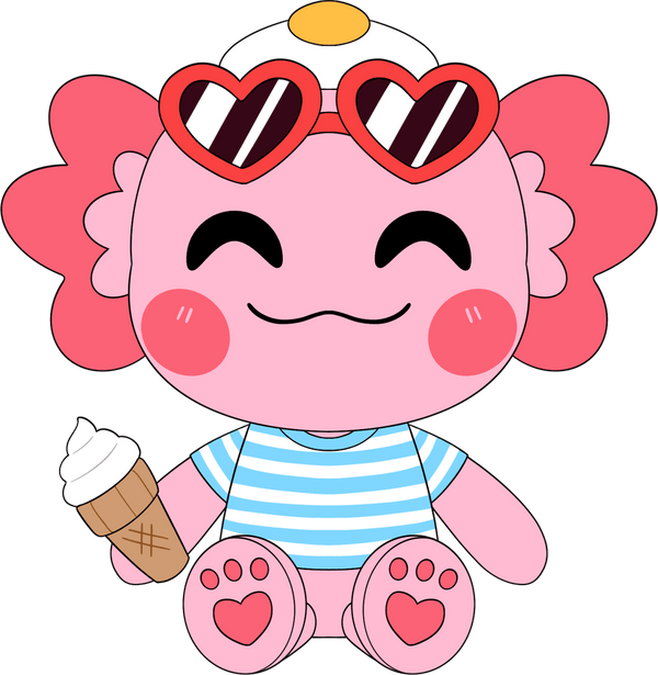 Summer Egg-xolotl Plush (9in)