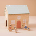 Children's Dollhouse with Wooden Family Figures (FSC certified)