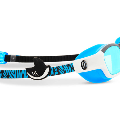 Phantom Surfer Shark Boy's Children's Swim Goggles with Small Fin