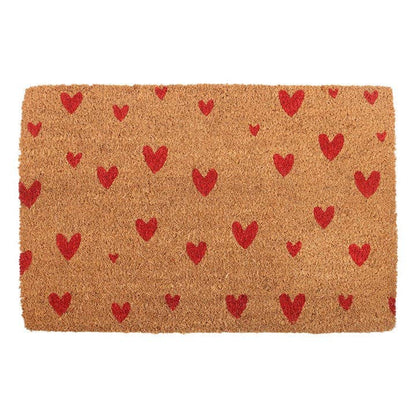 Red Hearts Doormat