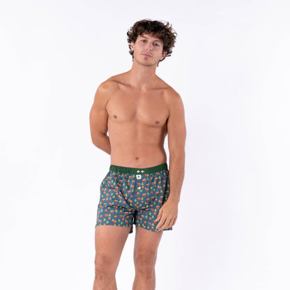 Boxer shorts in 100% organic cotton - Brown bear