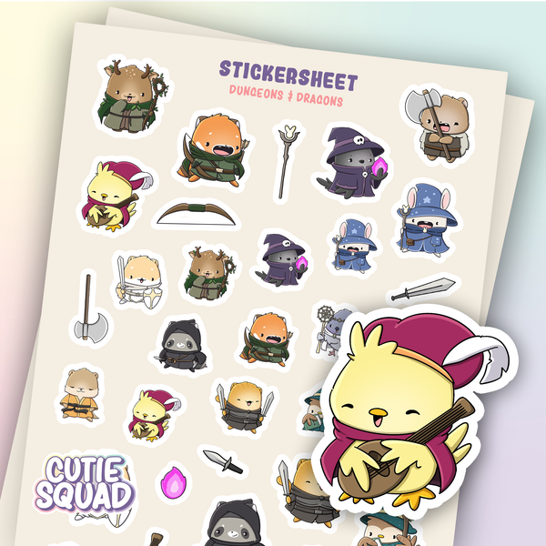 DND Fantasy Sticker Sheets