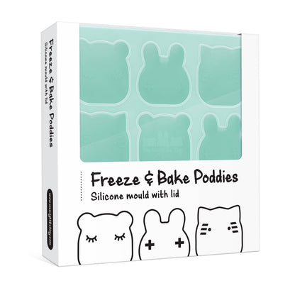 Ice cube tray/Freeze &amp; Bake Poddies mold - Mint