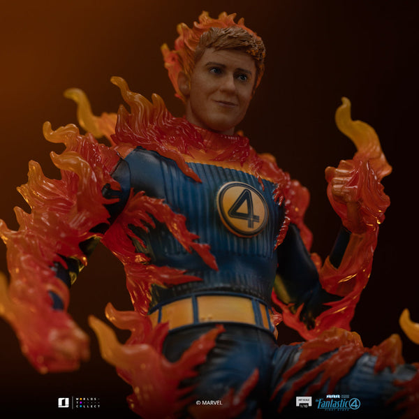 Human Torch (Blue Suit Variant) Statue - Fantastic Four - Art Scale 1/10 - The Fantastic Four