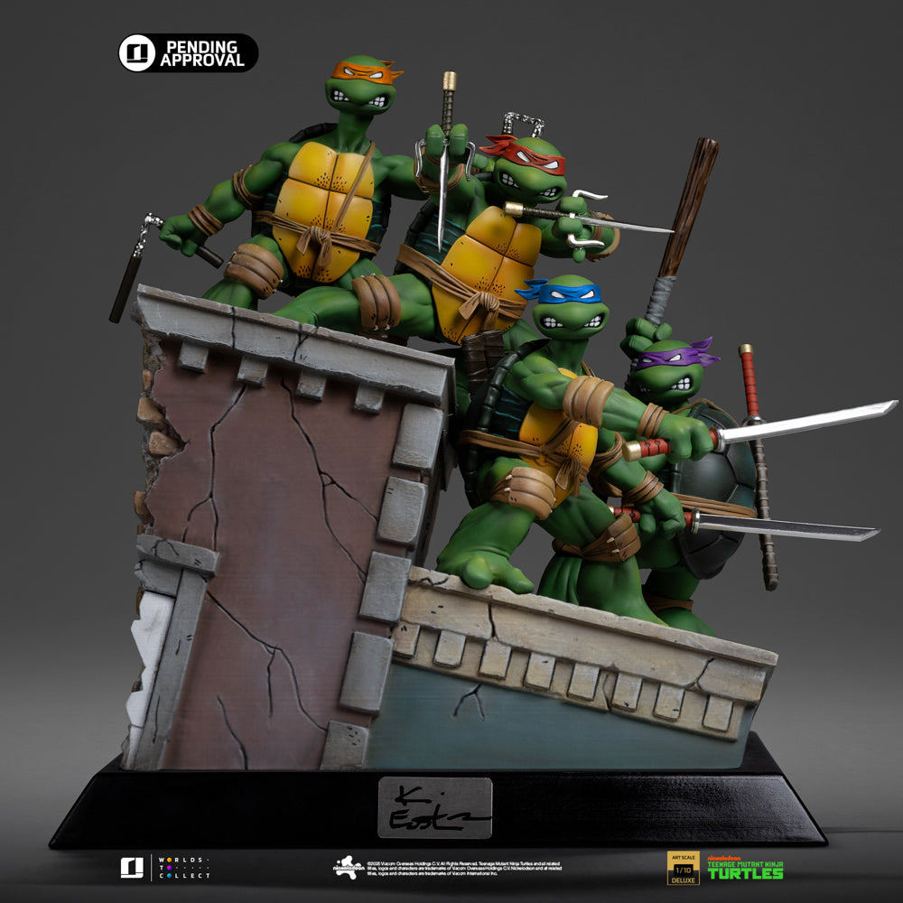 Pre-Order - TMNT 1st Cover Set Statue (Signed Version) - Teenage Mutant Ninja Turtles - Art Scale 1/10 - Iron Studios