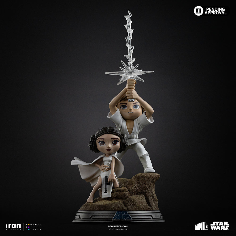 Pre-Order - Luke and Leia Statue - Star Wars - MiniCo - Iron Studios