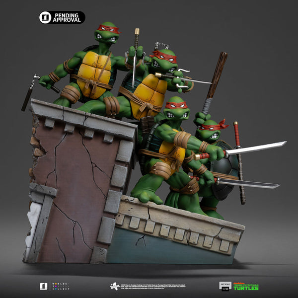 TMNT 1st Cover Set Statue - Teenage Mutant Ninja Turtles - Art Scale 1/10