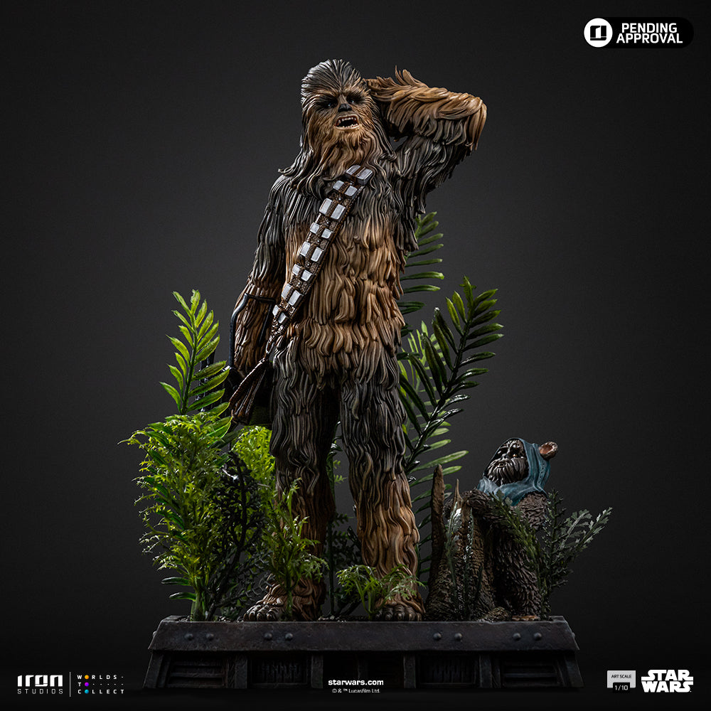 Pre-Order - Chewbacca and Tokkat Statue - Star Wars - Art Scale 1/10 - Iron Studios
