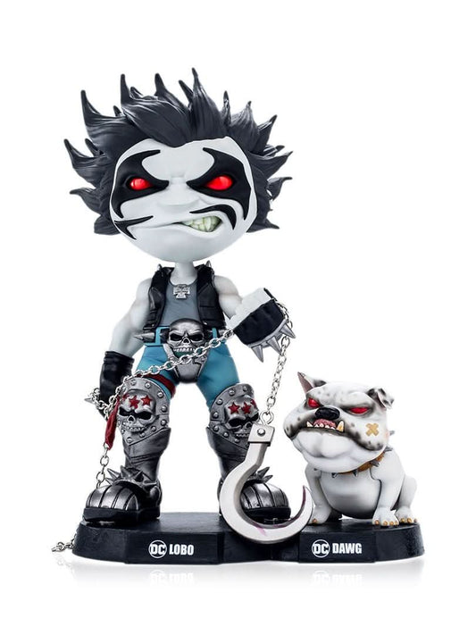 Lobo and Dawg Statue - DC Comics - MiniCo - Iron Studios