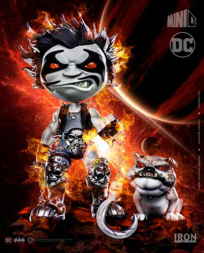 Lobo and Dawg Statue - DC Comics - MiniCo - Iron Studios